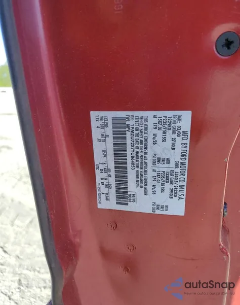 2000 Ford Explorer Xls z USA, uszkodzony, nr VIN 1FMZU72X7YUB64053